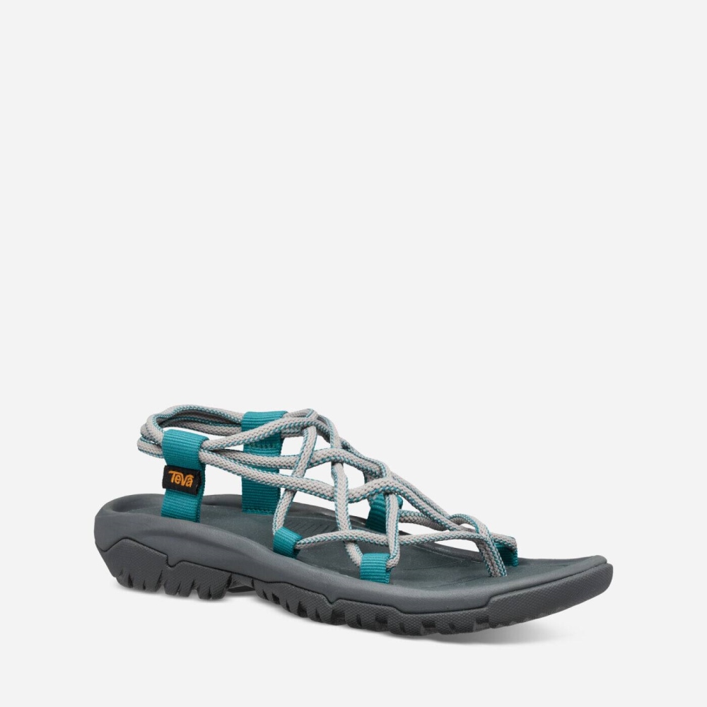 Grey Turquoise Women's Teva Hurricane XLT Infinity Hiking Sandals | 821-QAWDFB