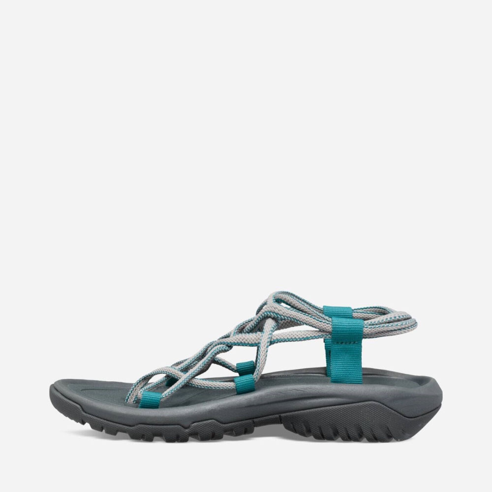 Grey Turquoise Women's Teva Hurricane XLT Infinity Hiking Sandals | 821-QAWDFB