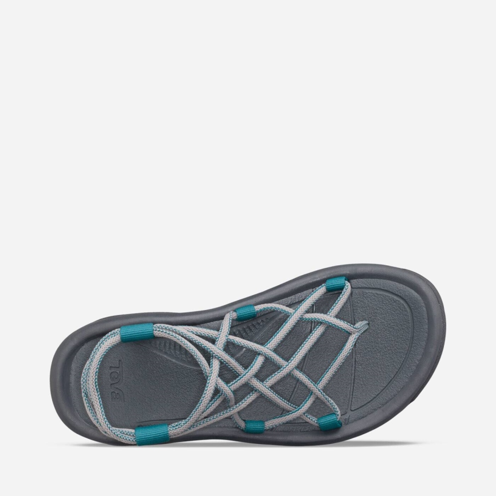 Grey Turquoise Women's Teva Hurricane XLT Infinity Hiking Sandals | 821-QAWDFB