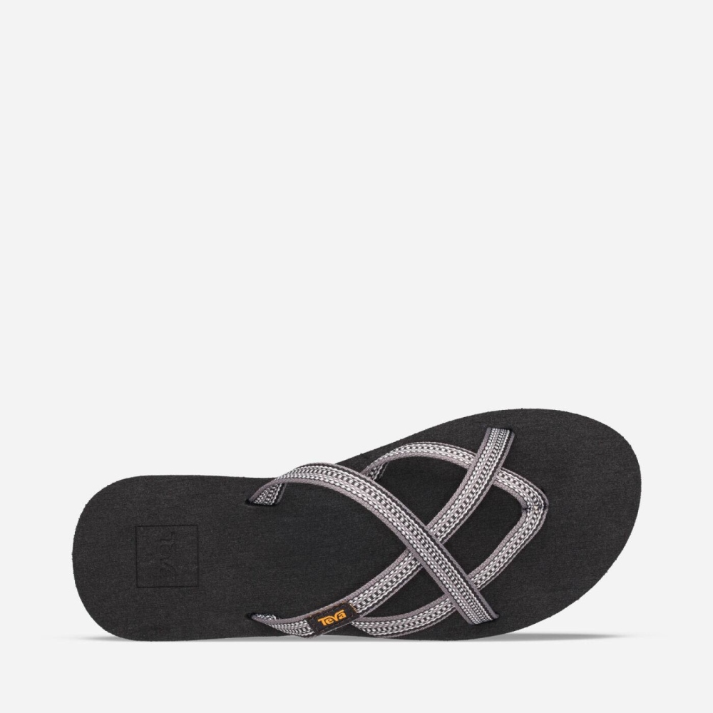 Grey Women's Teva Olowahu Flip Flops | 150-VRXYIA