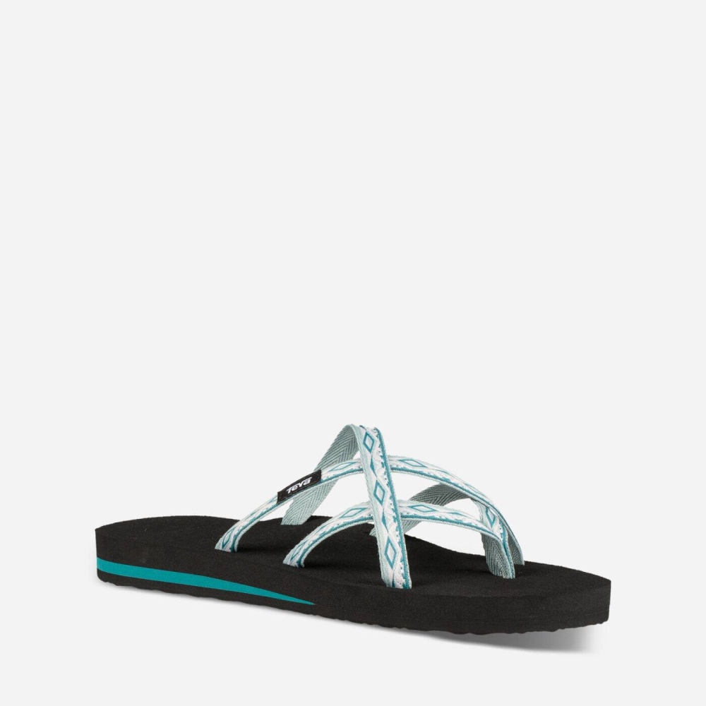 Grey Women's Teva Olowahu Flip Flops | 270-PYWMVZ