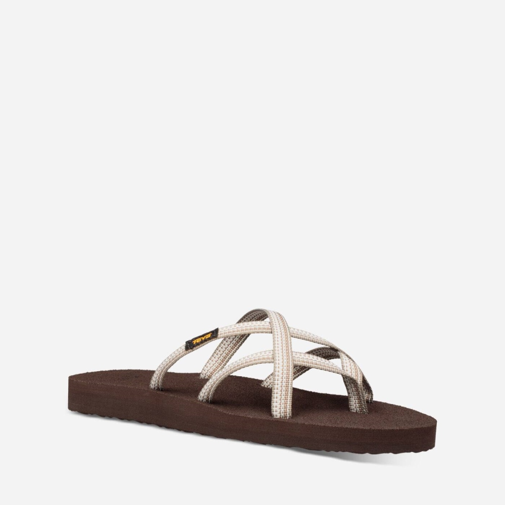 Grey Women's Teva Olowahu Flip Flops | 870-WKHRID