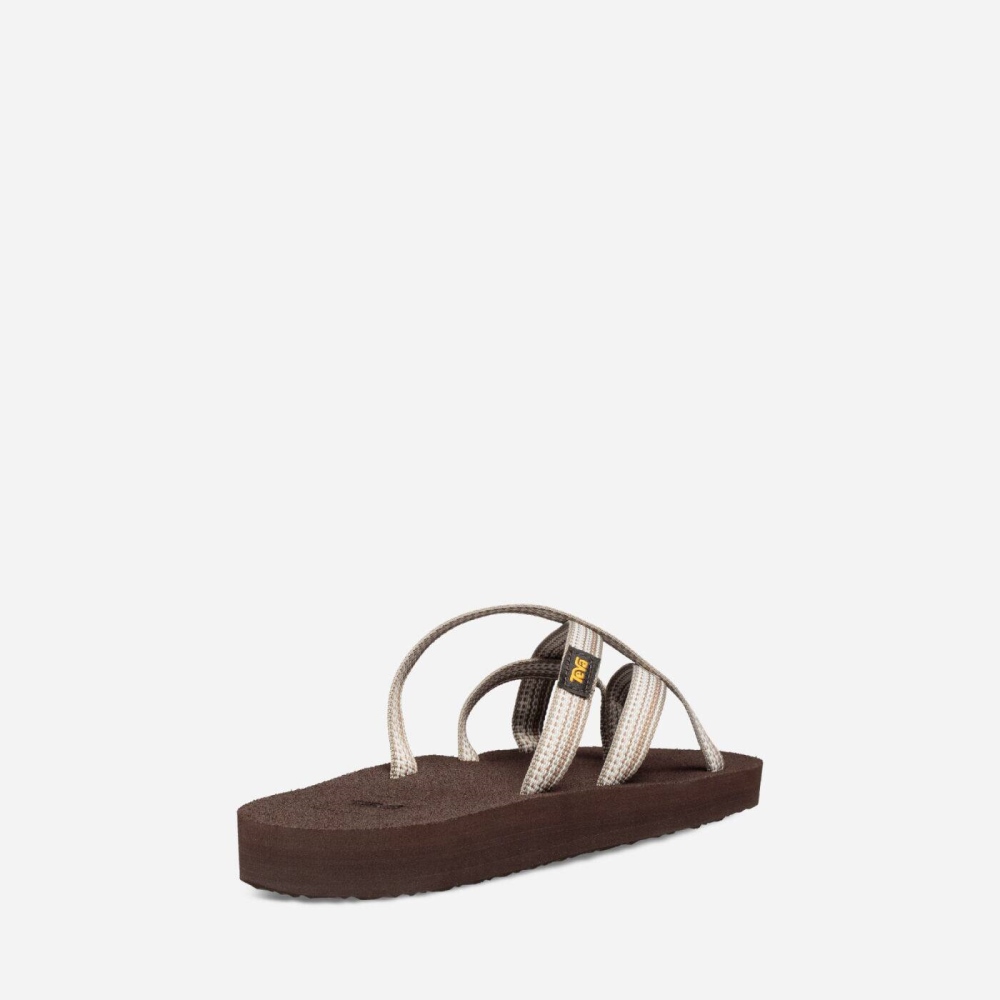 Grey Women's Teva Olowahu Flip Flops | 870-WKHRID