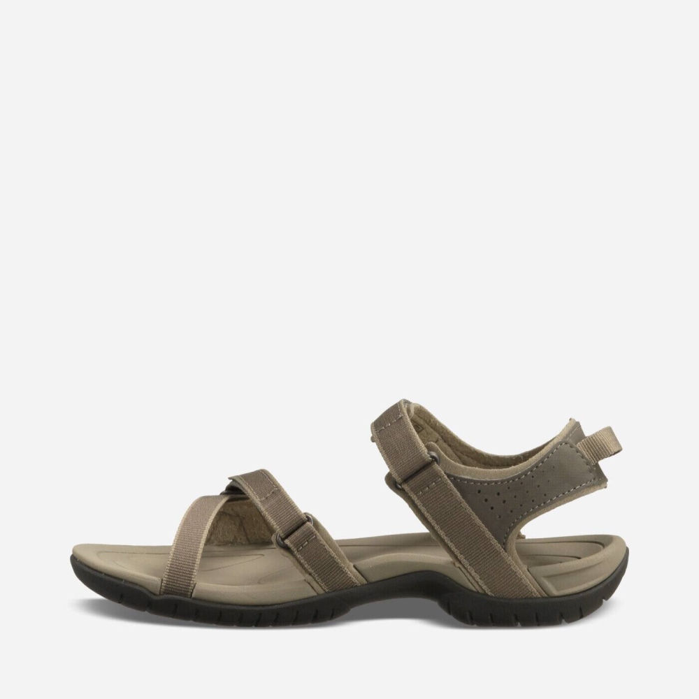 Khaki Women's Teva Verra Hiking Sandals | 405-OVSNZD