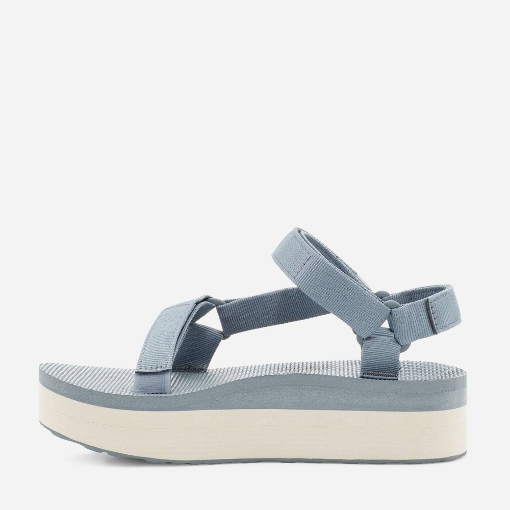 Light Blue Women's Teva Flatform Universal Flatform Sandals | 391-HCJKZM