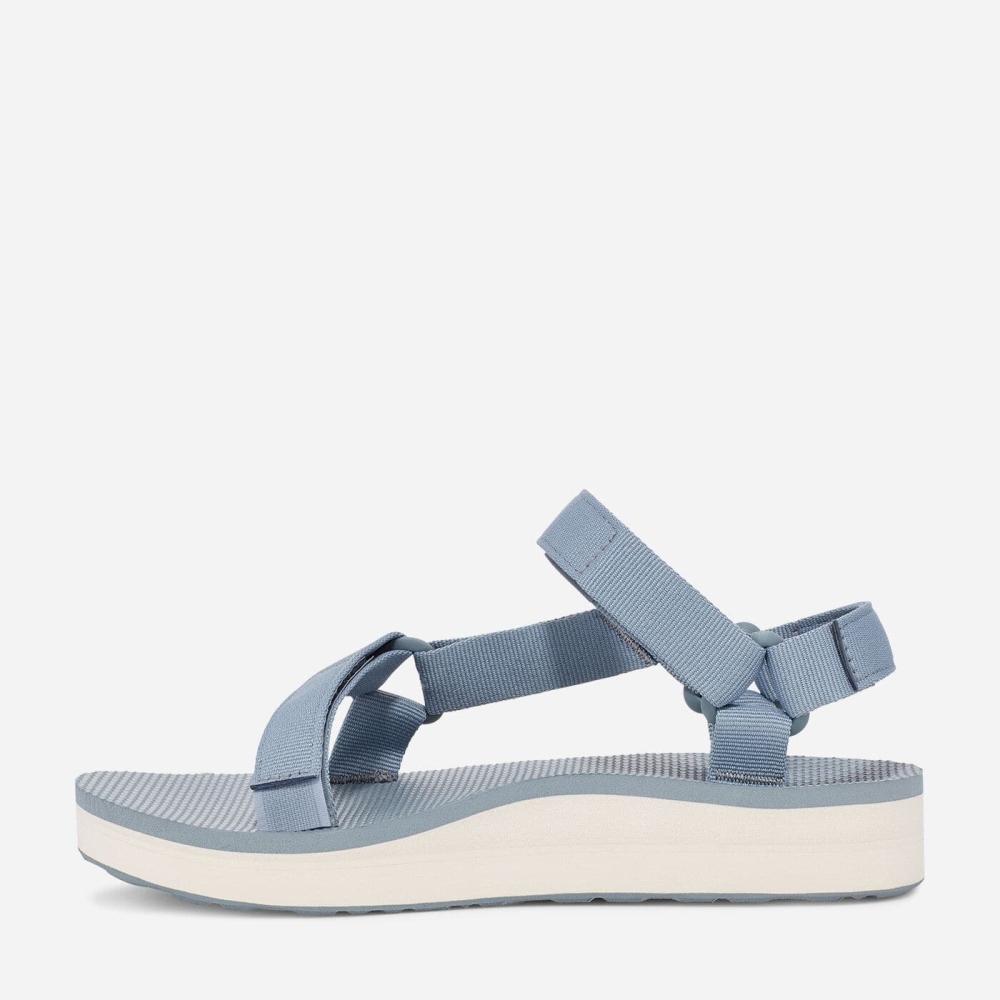 Light Blue Women's Teva Midform Universal Flatform Sandals | 174-XBYAJW