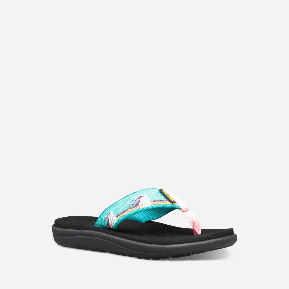 Light Green Kids' Teva Voya Flip Flops | 750-KCQTSU