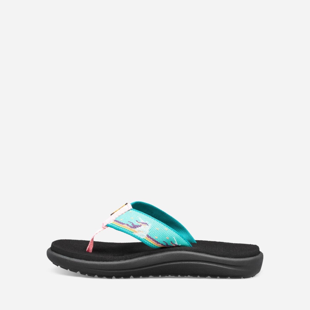 Light Green Kids' Teva Voya Flip Flops | 750-KCQTSU