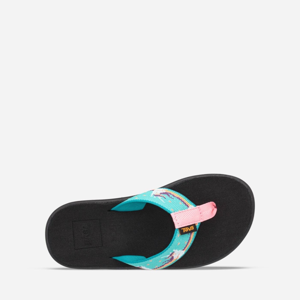 Light Green Kids' Teva Voya Flip Flops | 750-KCQTSU