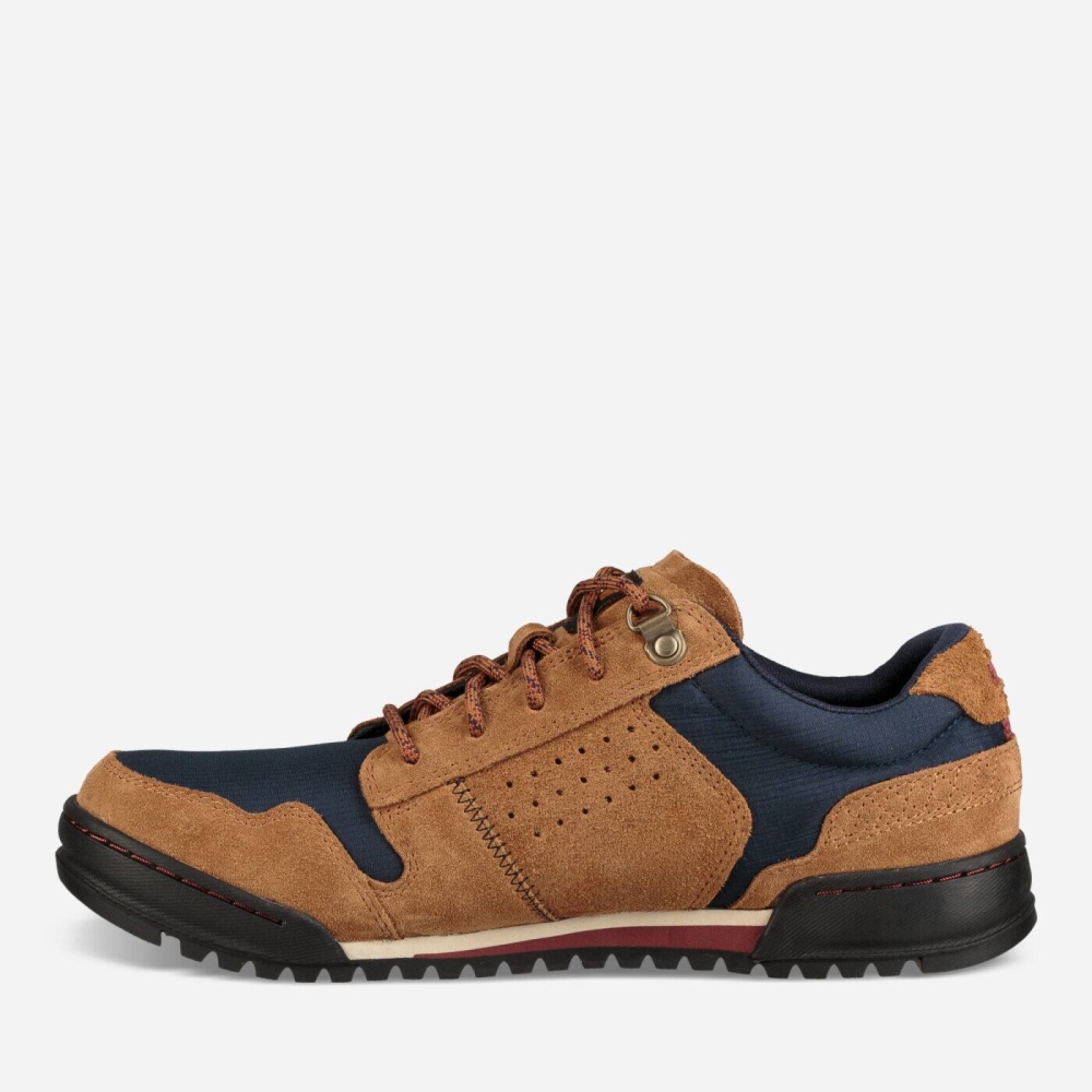 Navy Brown Men's Teva Highside 84 Sneakers | 362-OKDQJY