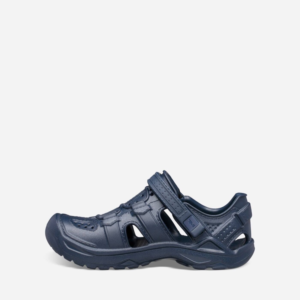 Navy Kids' Teva Omnium Drift Hiking Shoes | 451-AJDLIH