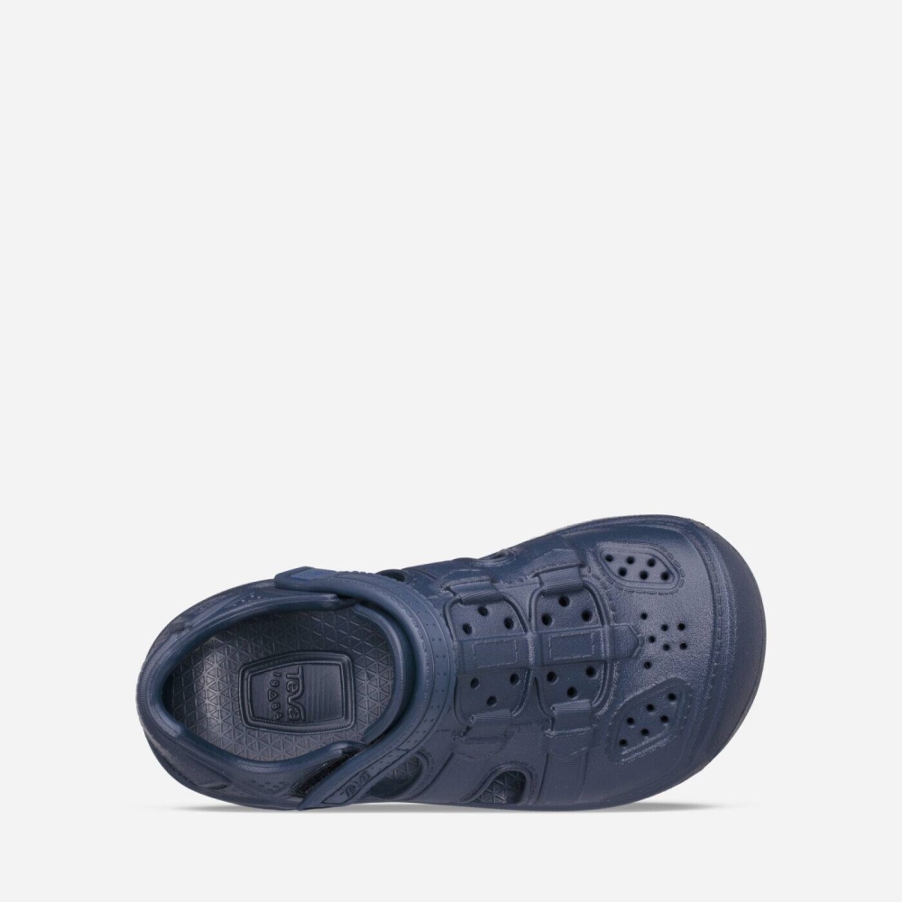 Navy Kids' Teva Omnium Drift Hiking Shoes | 862-SKLQAP