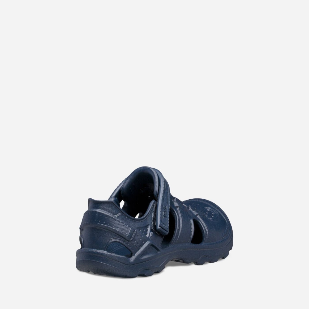 Navy Kids' Teva Omnium Drift Slip On Shoes | 132-PQSMHW