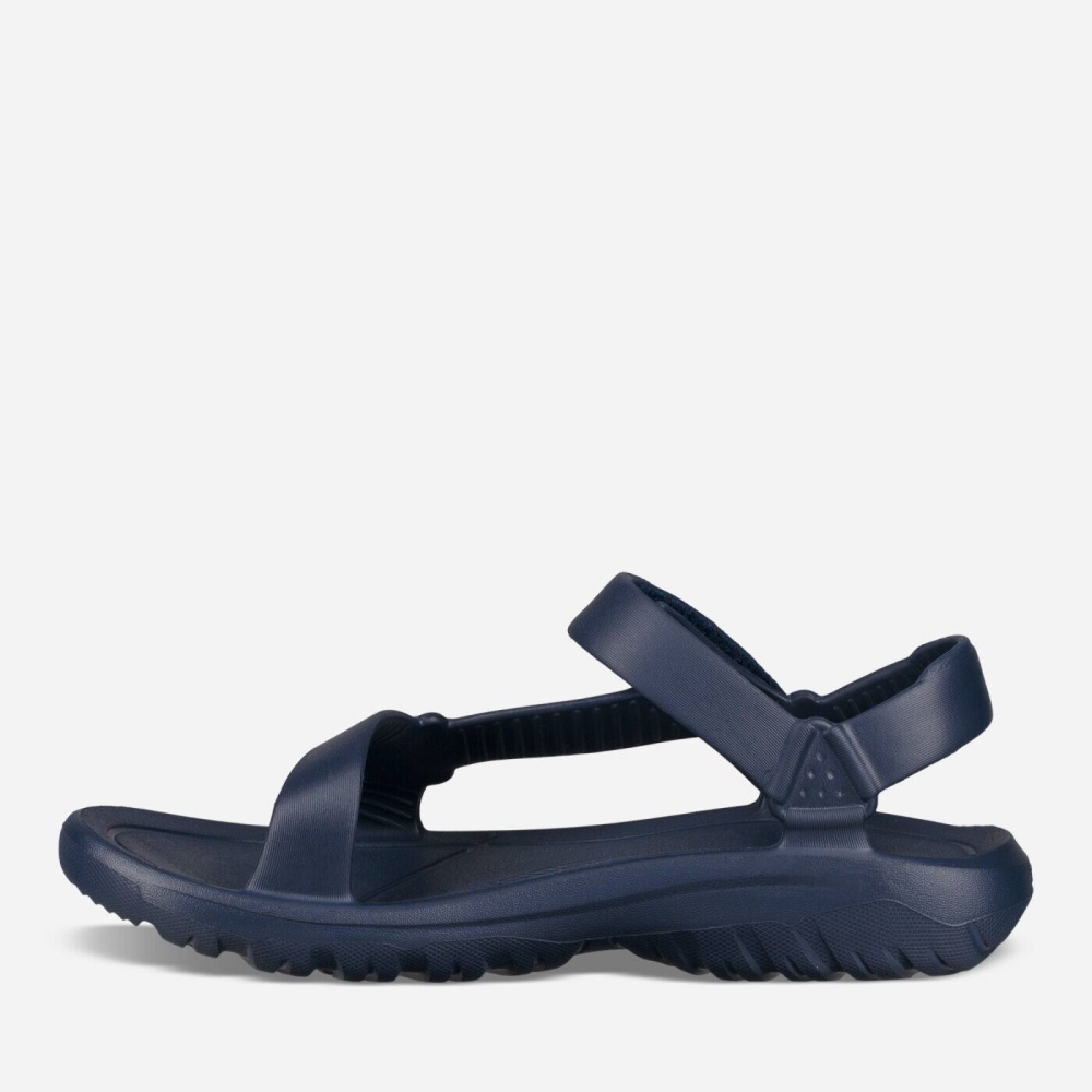 Navy Men's Teva Hurricane Drift Sandals | 572-DUHBZY