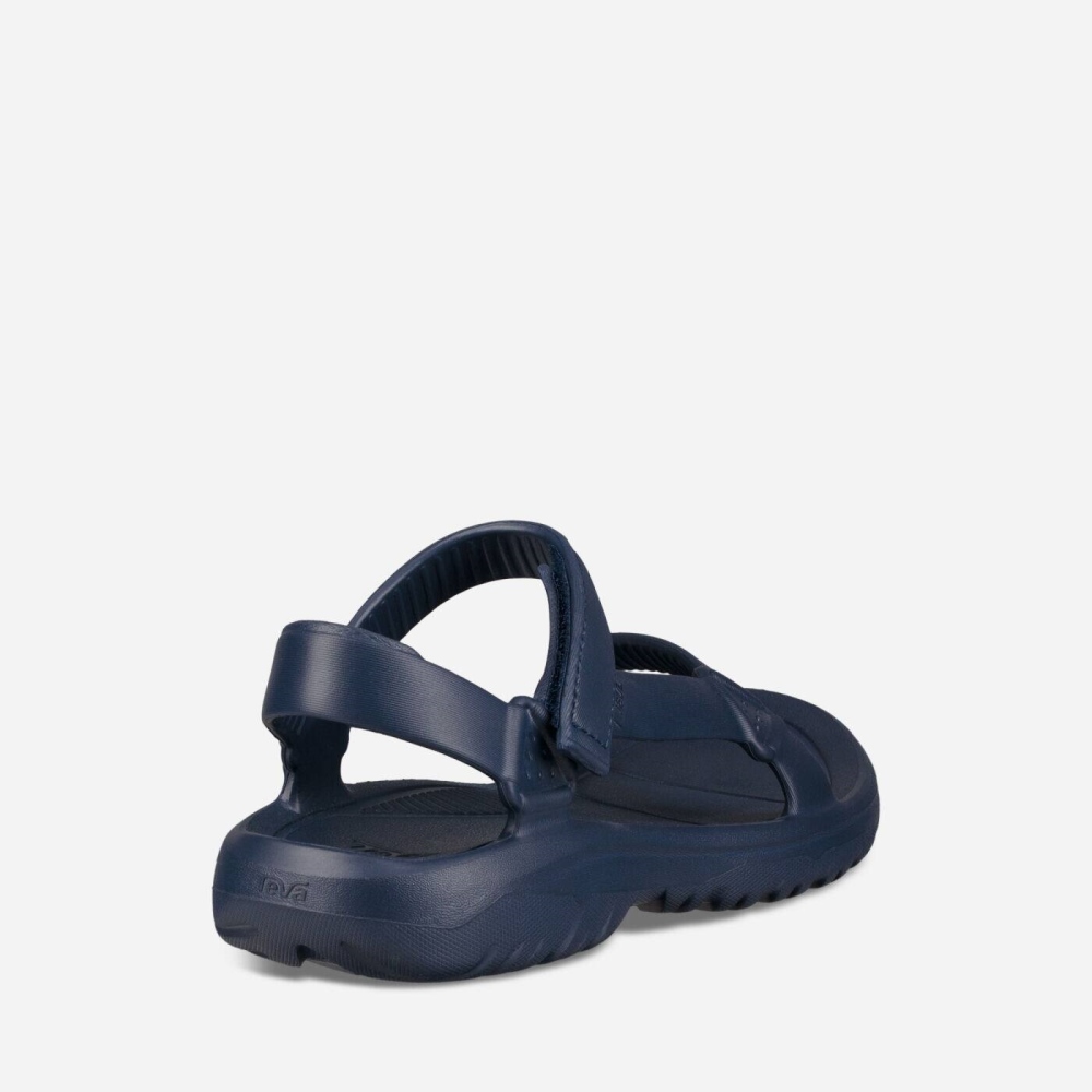 Navy Men's Teva Hurricane Drift Sandals | 572-DUHBZY