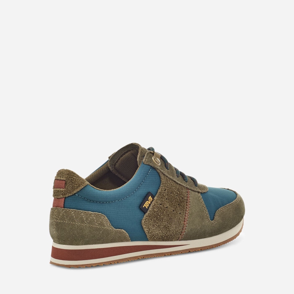 Olive Blue Women's Teva Highside 84 Sneakers | 493-QPSHOX