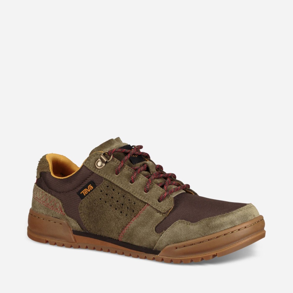 Olive Brown Men's Teva Highside 84 Sneakers | 547-LFPKYW