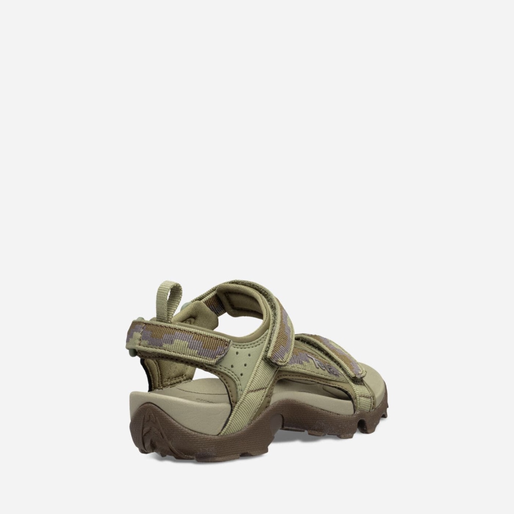 Olive Kids' Teva Tanza Hiking Sandals | 105-BCYTVL