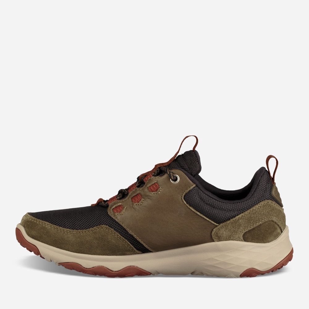 Olive Men's Teva Arrowood Venture WP Lace Up Shoes | 037-GYPRDL