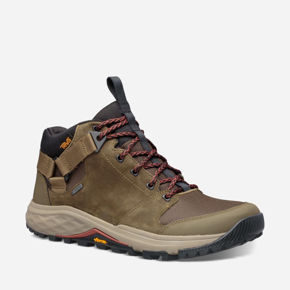 Olive Men's Teva Grandview GTX Boots | 359-XMQEVN