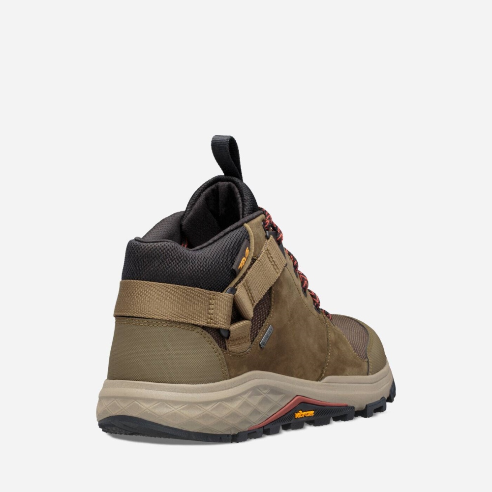 Olive Men's Teva Grandview GTX Boots | 359-XMQEVN