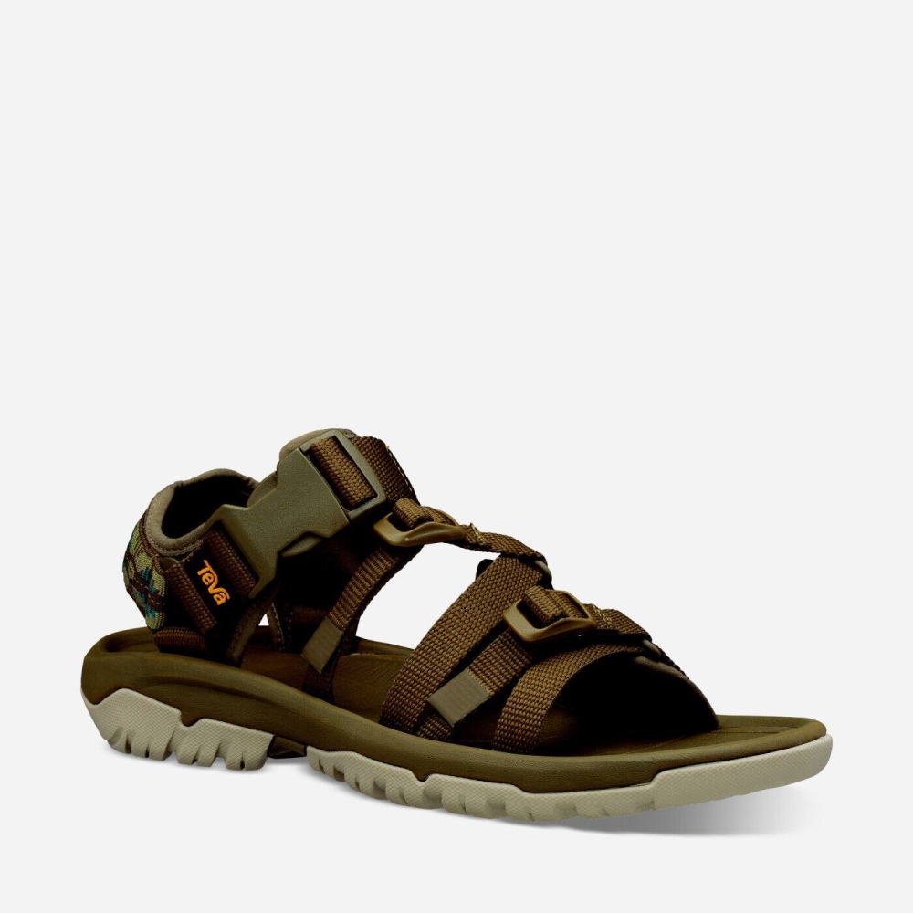 Olive Men's Teva Hurricane XLT2 Alp Sandals | 235-CFYWRD