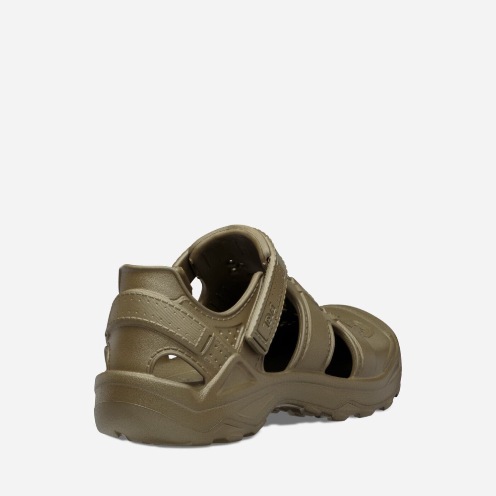 Olive Men's Teva Omnium Drift Sandals | 628-WFBAXI