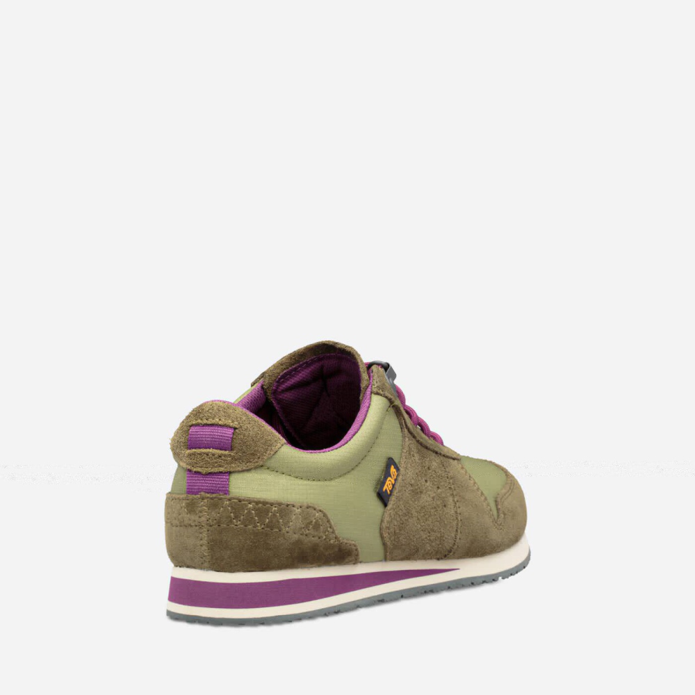 Olive Women's Teva Highside 84 Sneakers | 954-HFYWTX