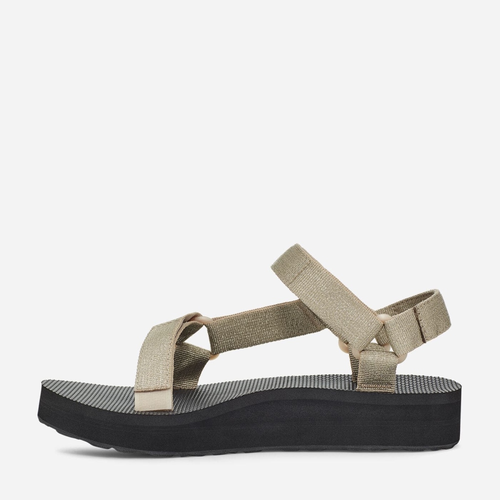 Olive Women's Teva Midform Universal Flatform Sandals | 058-VGKDAJ