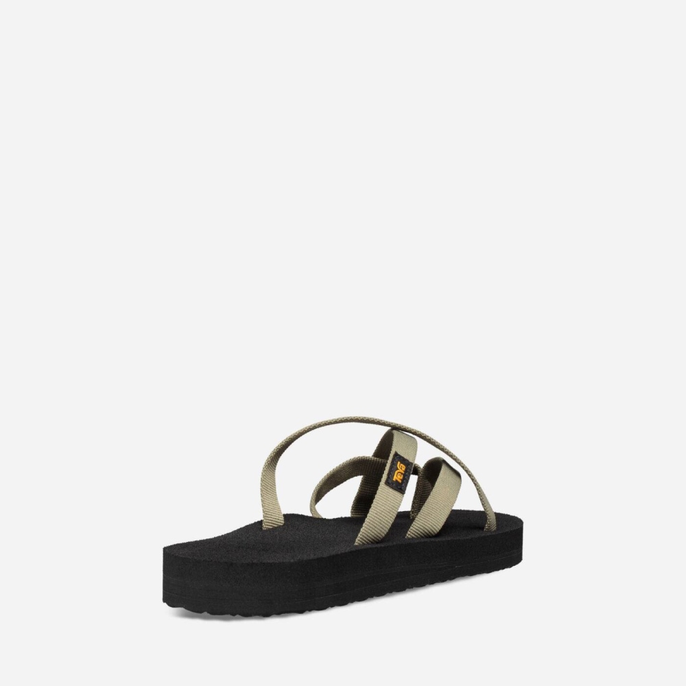 Olive Women's Teva Olowahu Flip Flops | 307-GLURYA