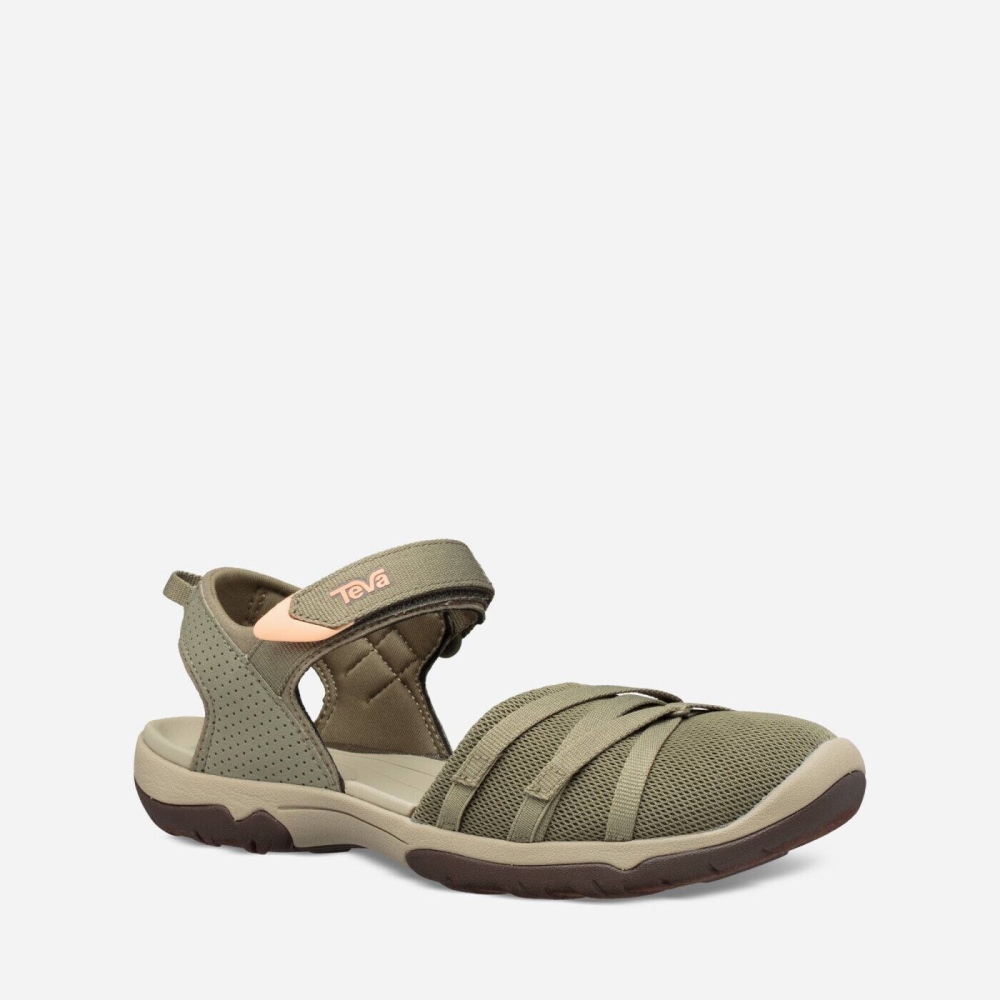 Olive Women's Teva Tirra CT Hiking Sandals | 913-NBMLEP