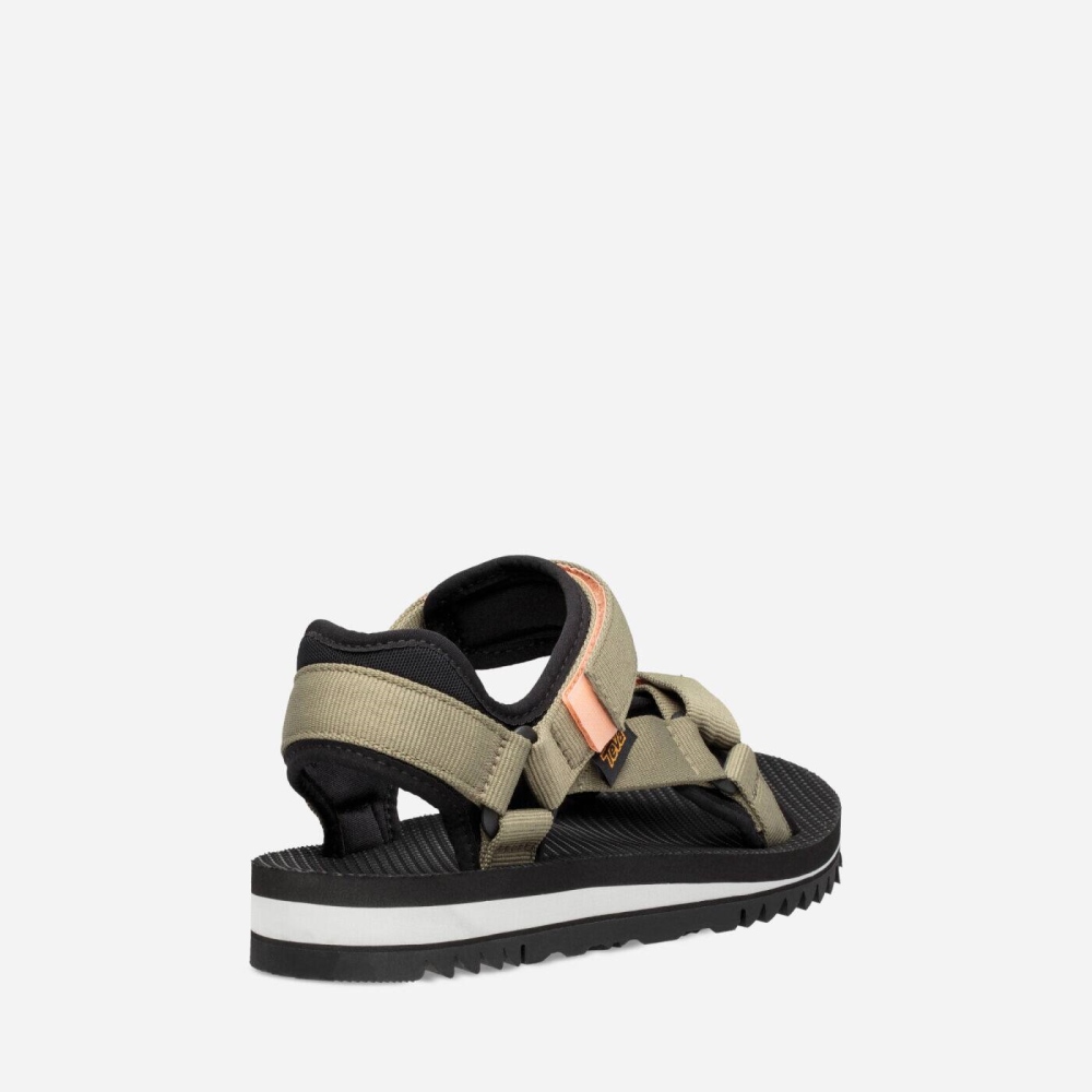 Olive Women's Teva Universal Trail Flatform Sandals | 057-AZJXQT