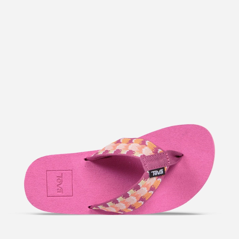 Pink Kids' Teva Mush II Flip Flops | 259-IXWTNC