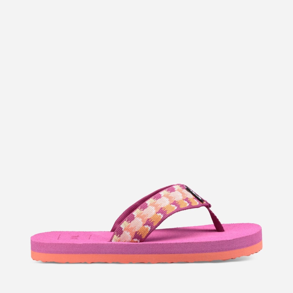 Pink Kids\' Teva Mush II Flip Flops | 259-IXWTNC