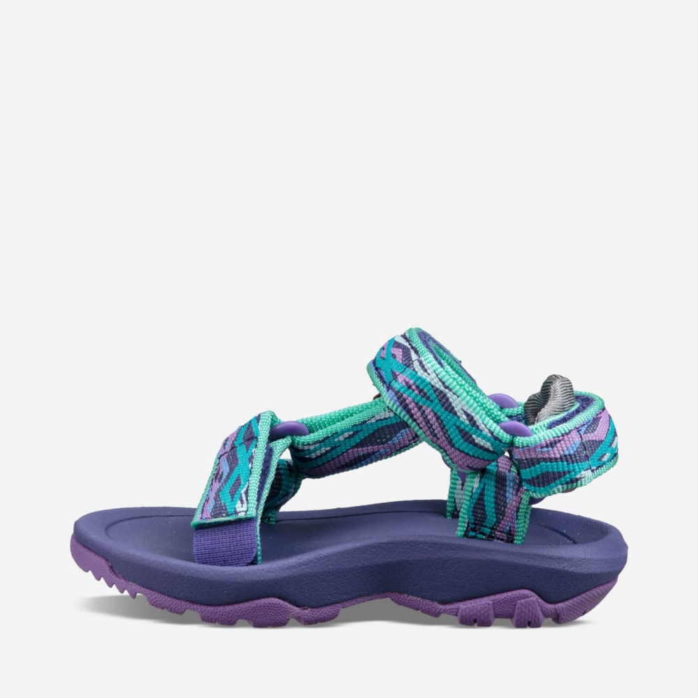 Purple Green Kids' Teva Hurricane XLT2 Hiking Sandals | 386-LHTZCN