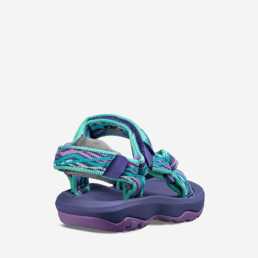 Purple Green Kids' Teva Hurricane XLT2 Hiking Sandals | 386-LHTZCN