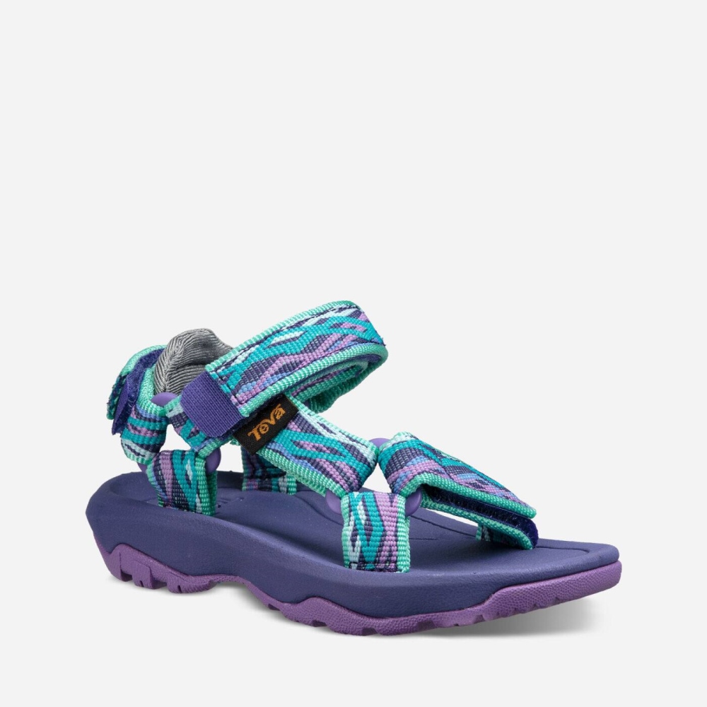 Purple Green Kids' Teva Hurricane XLT2 Slip On Shoes | 476-LKESHW