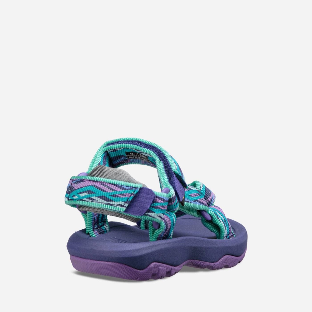 Purple Green Kids' Teva Hurricane XLT2 Slip On Shoes | 476-LKESHW