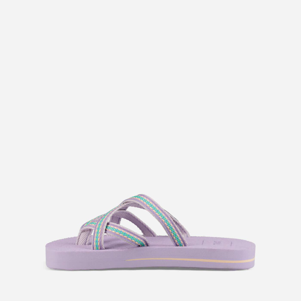 Purple Kids' Teva Olowahu Flip Flops | 035-YAUFQV