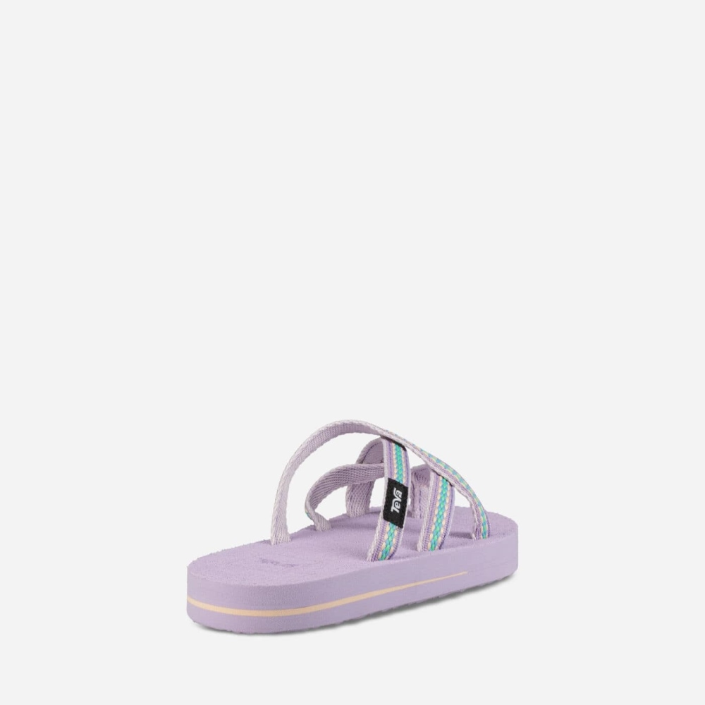 Purple Kids' Teva Olowahu Flip Flops | 035-YAUFQV