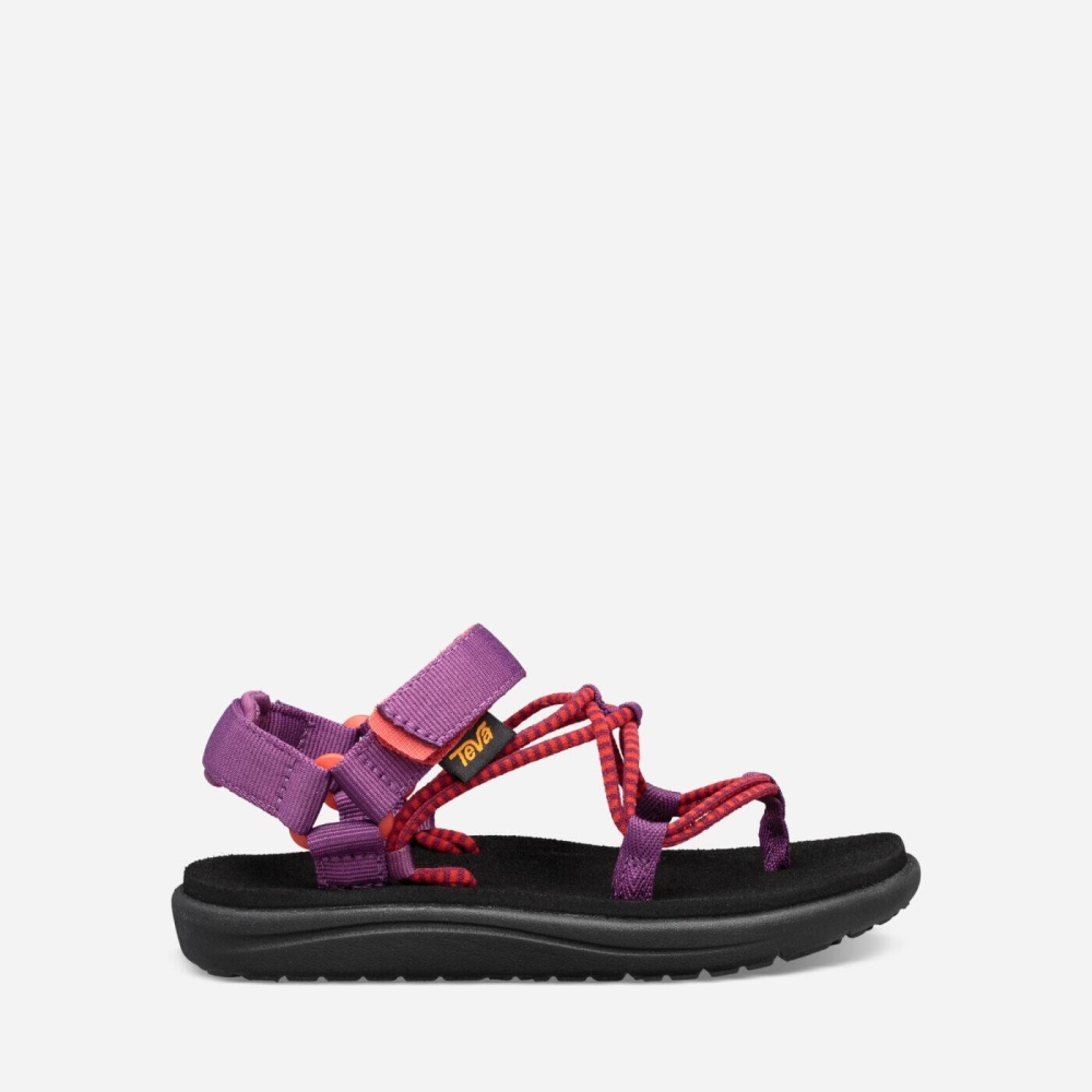 Purple Red Kids\' Teva Voya Infinity Hiking Sandals | 256-FETADY