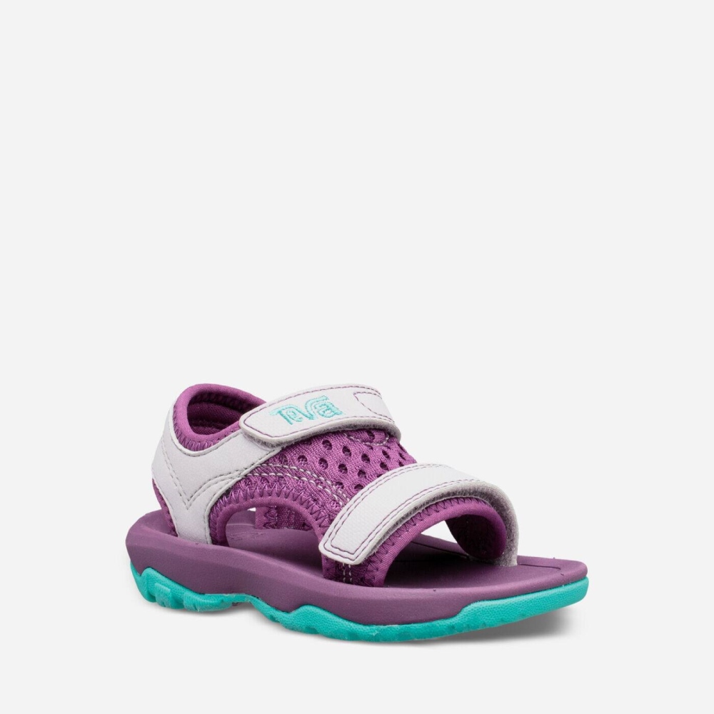 Purple White Kids' Teva Psyclone XLT Hiking Sandals | 705-TJGUEY