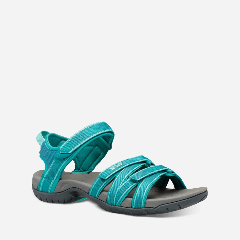 Turquoise Grey Women's Teva Tirra Hiking Sandals | 328-TDJHYI