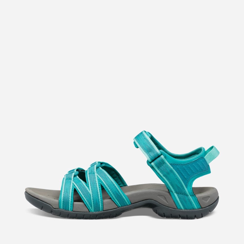 Turquoise Grey Women's Teva Tirra Hiking Sandals | 328-TDJHYI