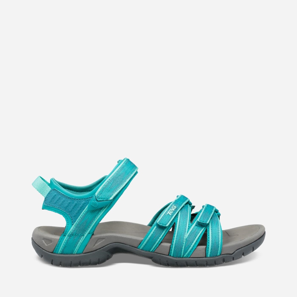 Turquoise Grey Women\'s Teva Tirra Hiking Sandals | 328-TDJHYI