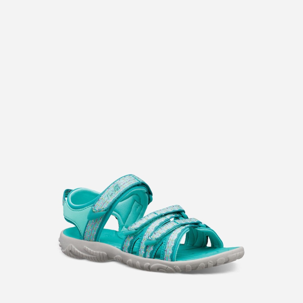 Turquoise Kids' Teva Tirra Hiking Sandals | 137-IKFXZV