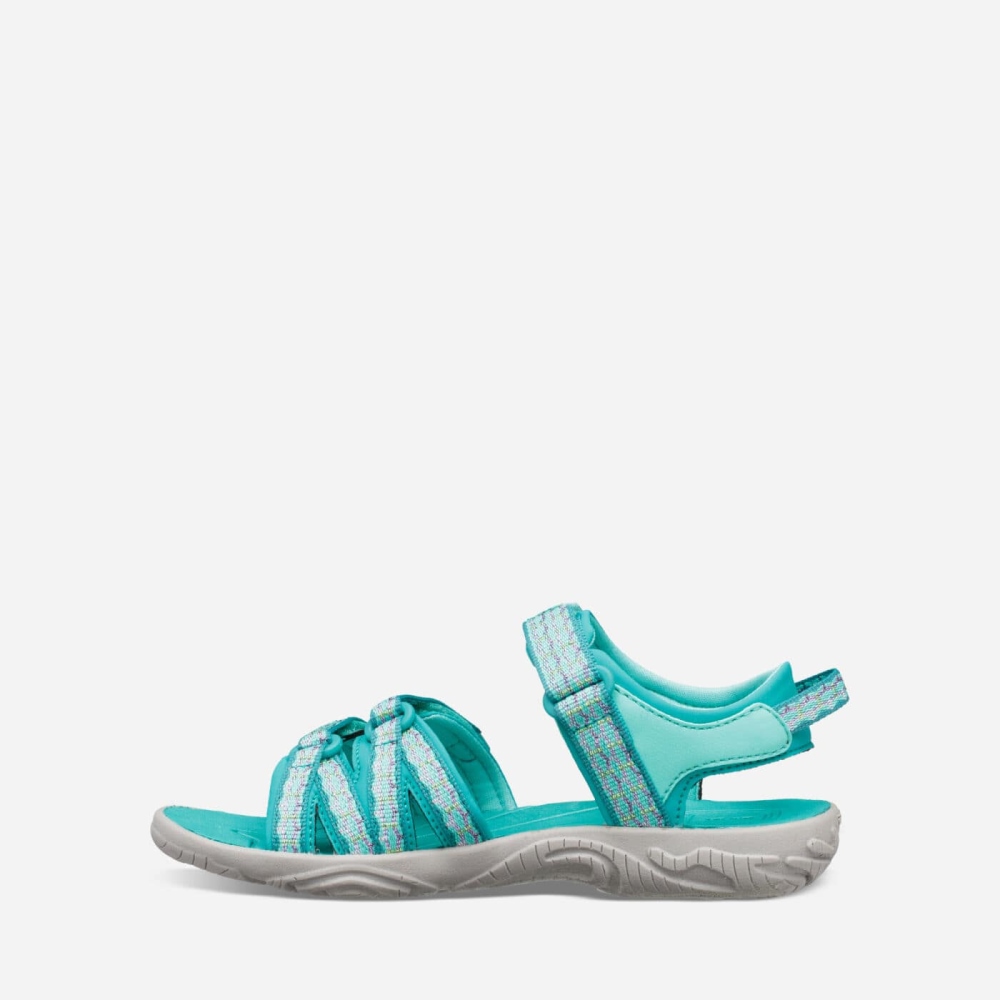 Turquoise Kids' Teva Tirra Hiking Sandals | 137-IKFXZV