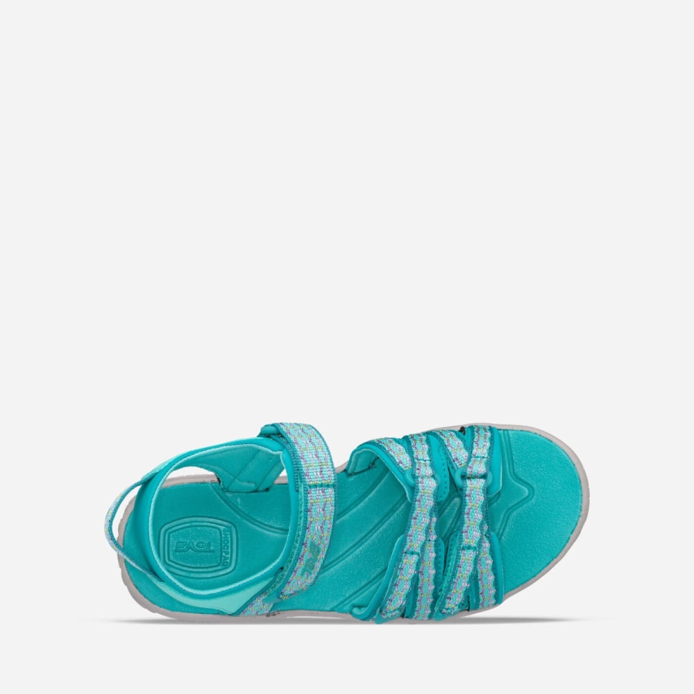 Turquoise Kids' Teva Tirra Hiking Sandals | 137-IKFXZV