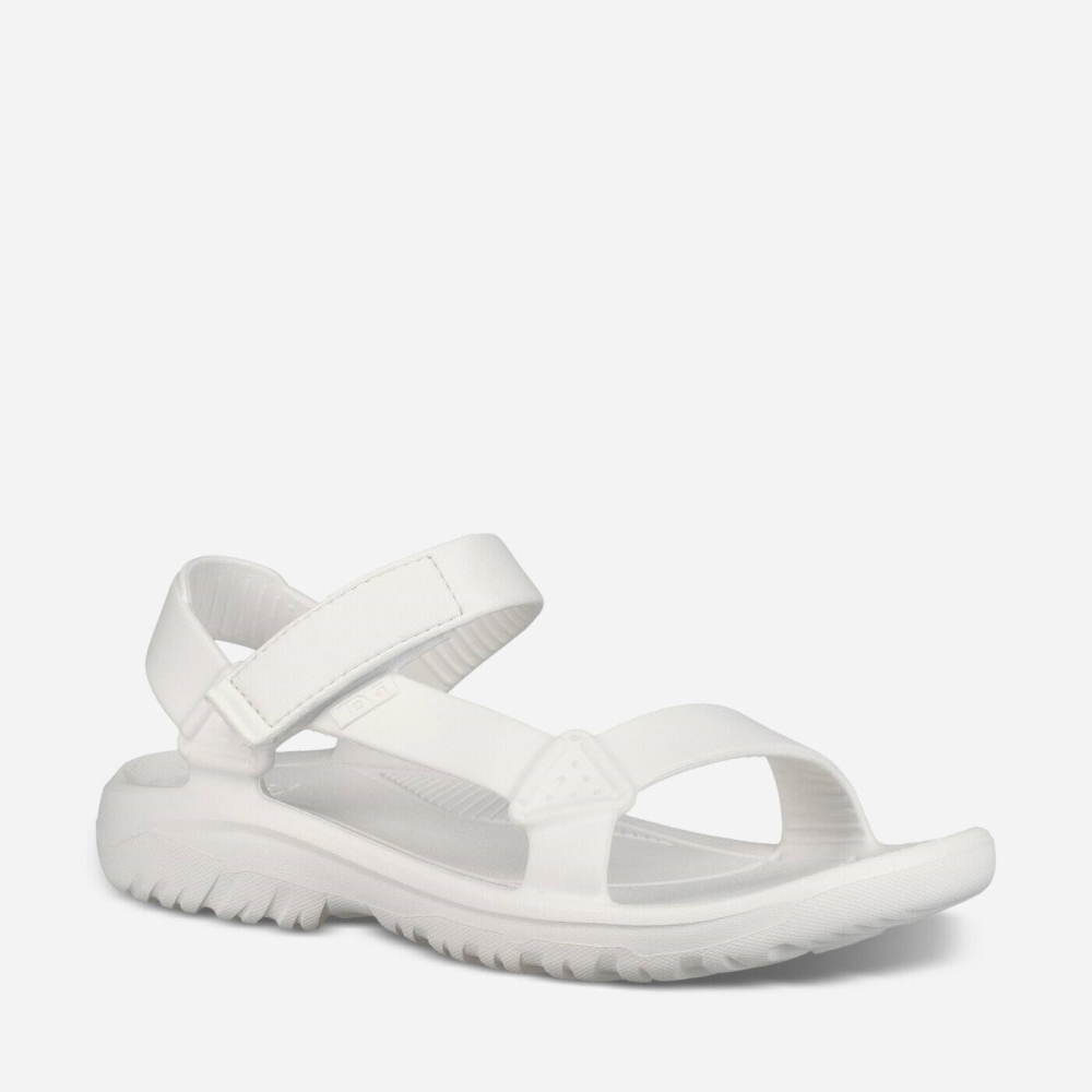 White Men's Teva Hurricane Drift Sandals | 527-LNJSBI