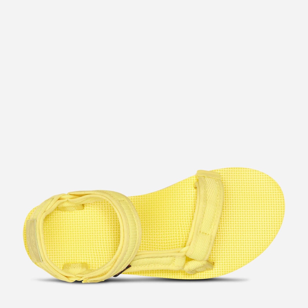 Yellow Women's Teva Flatform Universal Mesh Print Flatform Sandals | 532-KESTVX